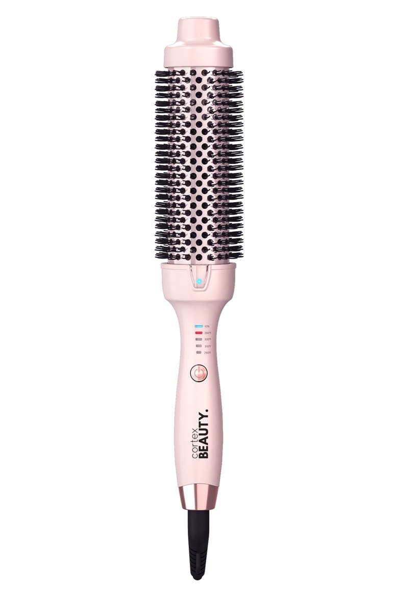 HotStyler Temperature Control Extra-Long Ionic Hot Brush, Main, color, PINK VALENTINE