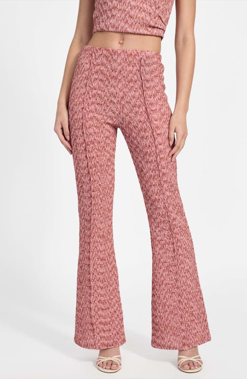 Guess Naleny Seamed Open Stitch Pants In Pink