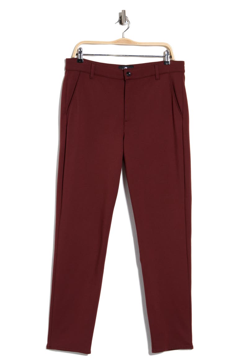 Travel Chino Pants, Main, color, BURGUNDY