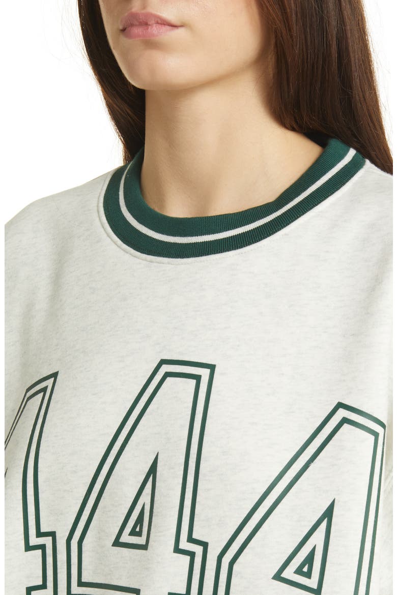 444 Fleece Crewneck Sweatshirt, Alternate, color, GREY