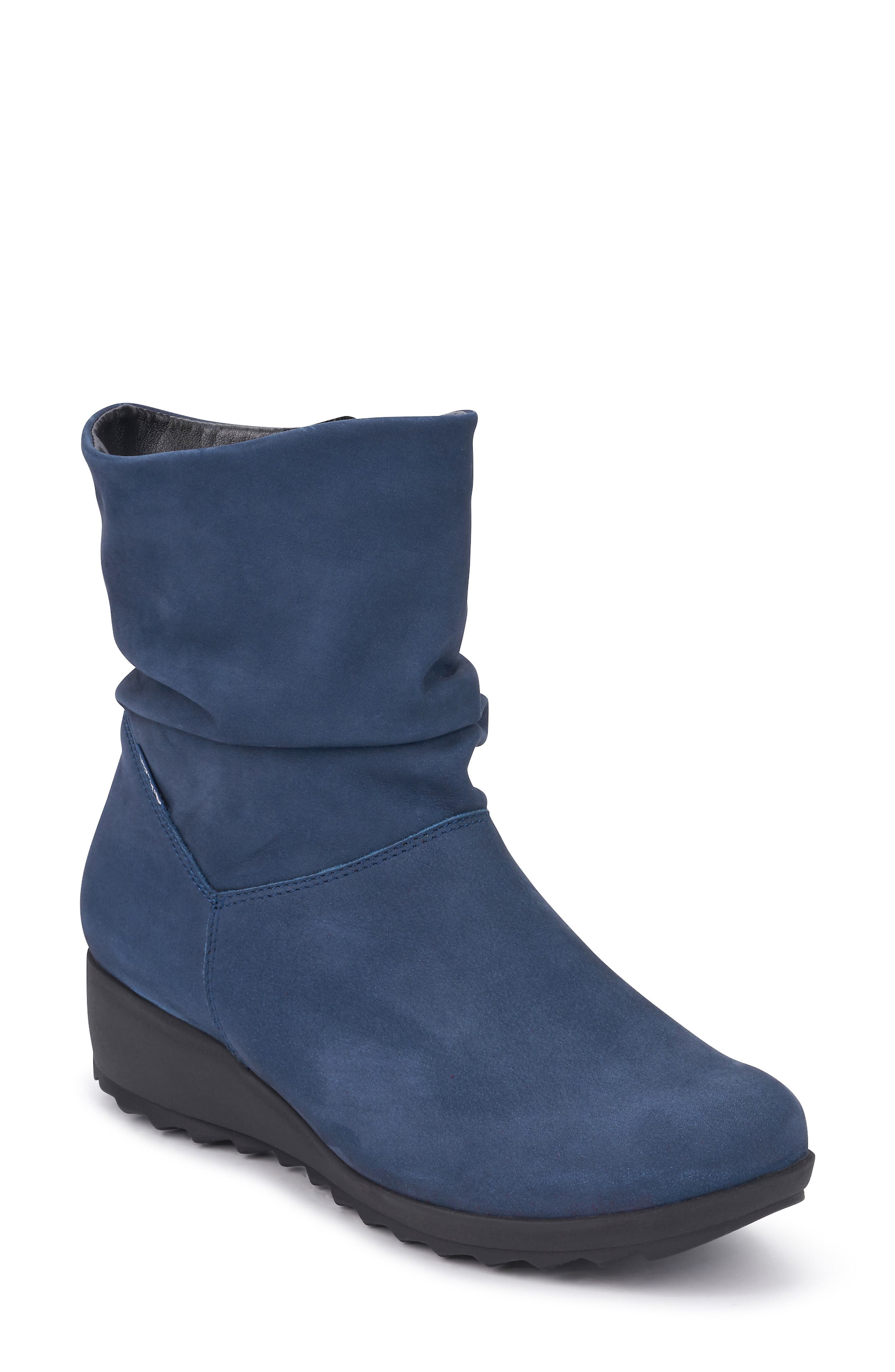Agatha Bootie, Main, color, JEANS BLUE LEATHER