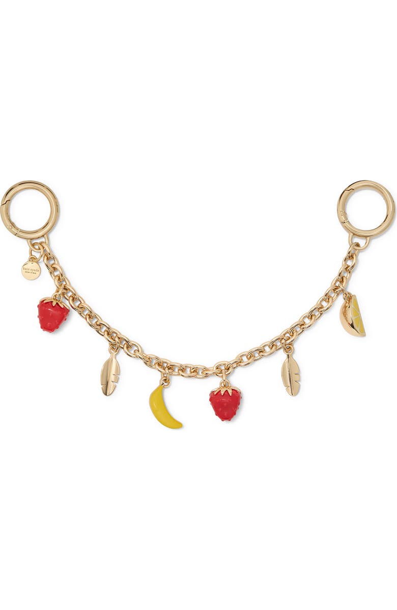 Kate Spade New York Fruit Chain Bag Charm, Main, color, Gold Multi