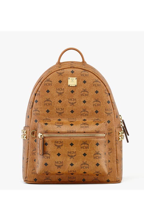 Small Stark Side Studs Backpack in Visetos