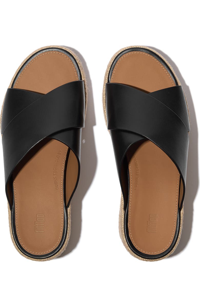 FitFlop Platfforms Espadrille Slides, Alternate, color, Black