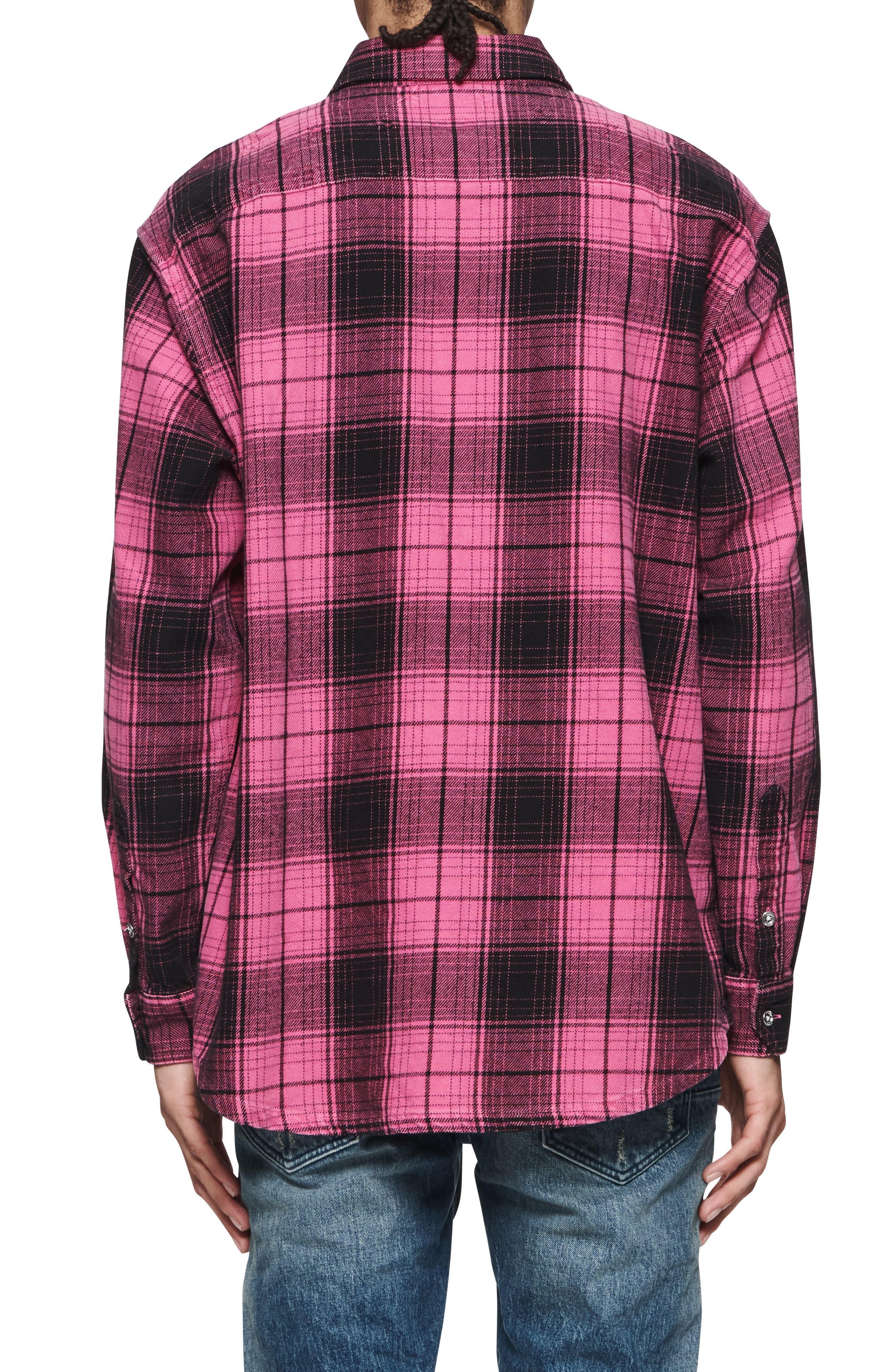 PURPLE BRAND Plaid Cotton Button-Up Shirt (Men) | Nordstromrack