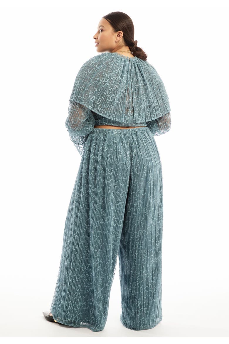 Lace Wide Leg Pants, Alternate, color, MOUNTAIN SPRING