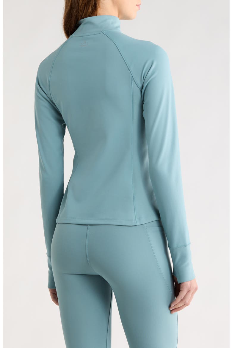 Pacer Fleece Quarter Zip Pullover, Alternate, color, MISTY BLUE