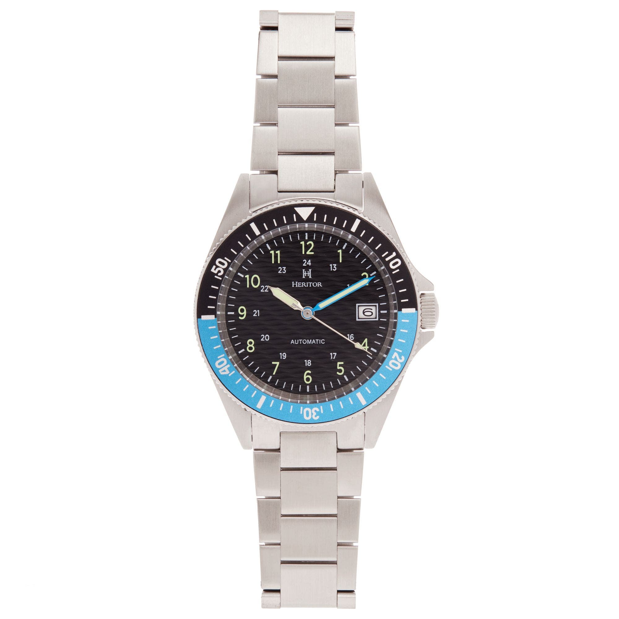 Silver/Black-Blue