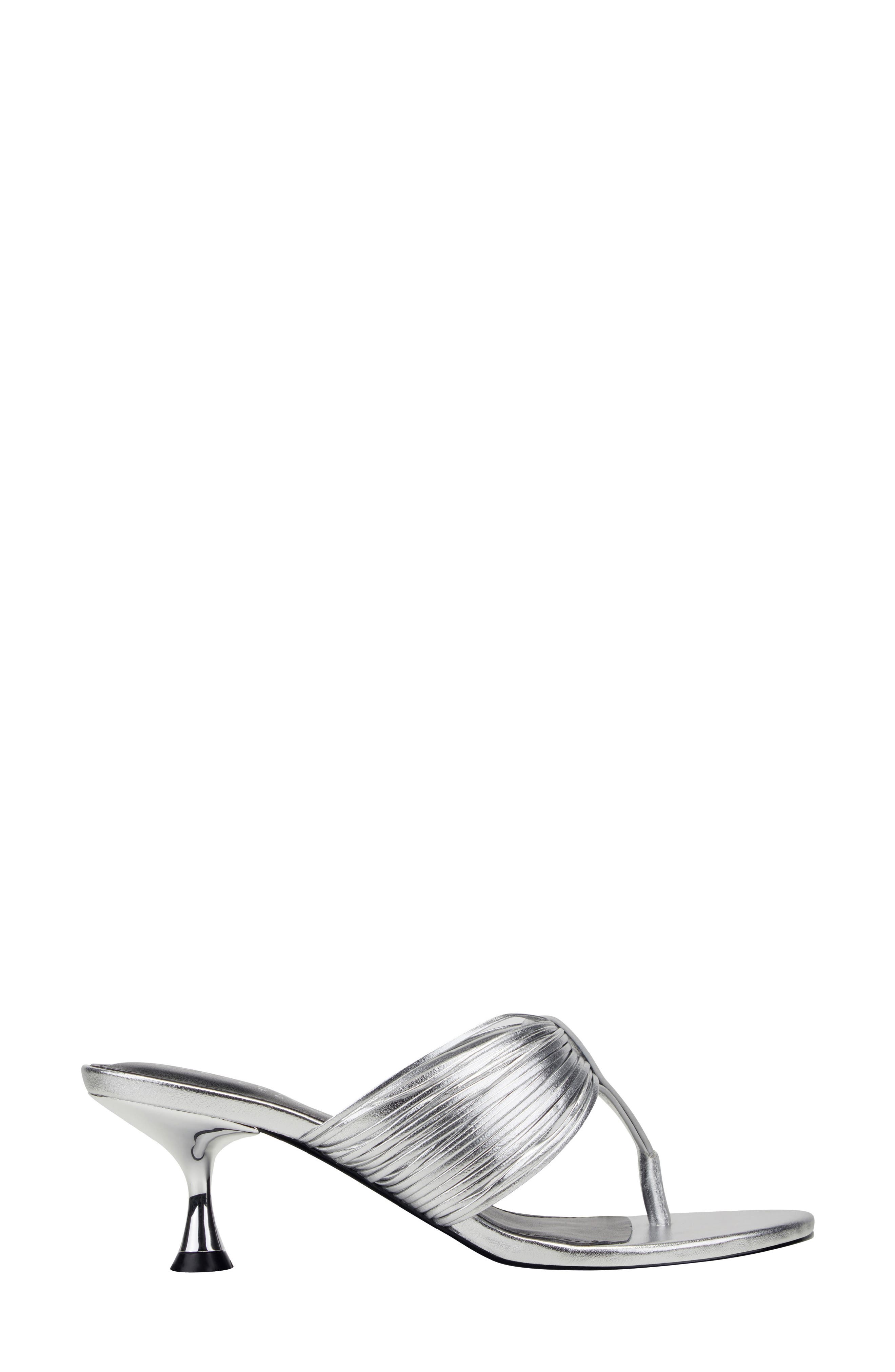 Marc Fisher LTD Pamilla Sandal, Alternate, color, Silver