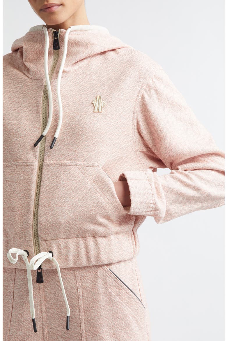 Zip-Up Hoodie, Alternate, color, STRAWBERRY PINK