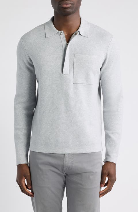Gorbridge Long Sleeve Half Zip Performance Polo