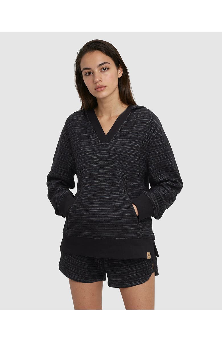 tentree Shore Hoodie, Main, color, Meteorite Black Flash Stripe