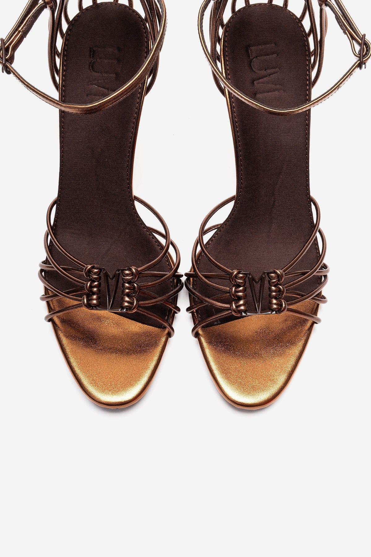 Arona Ankle Strap Stiletto Sandal, Alternate, color, Brown