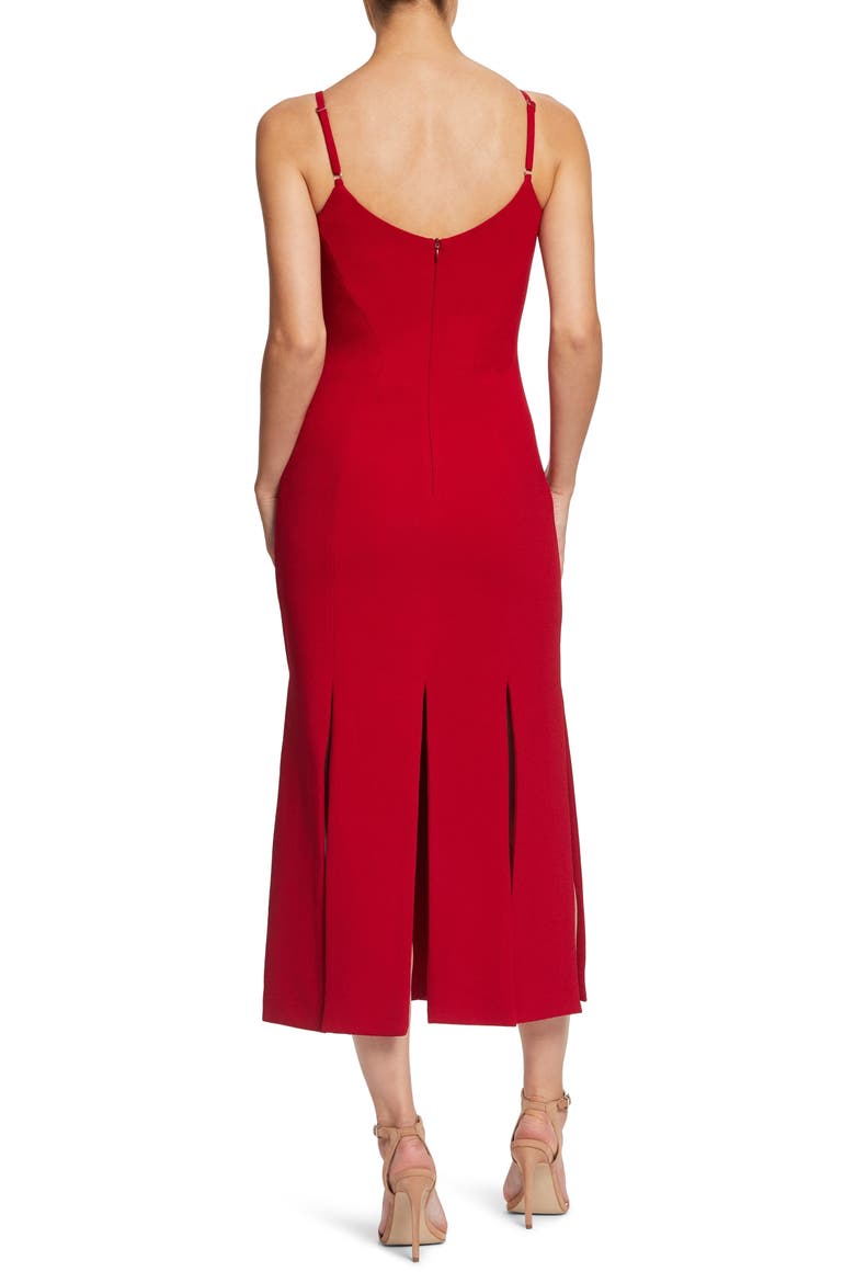 Devon Midi Dress, Alternate, color, GARNET