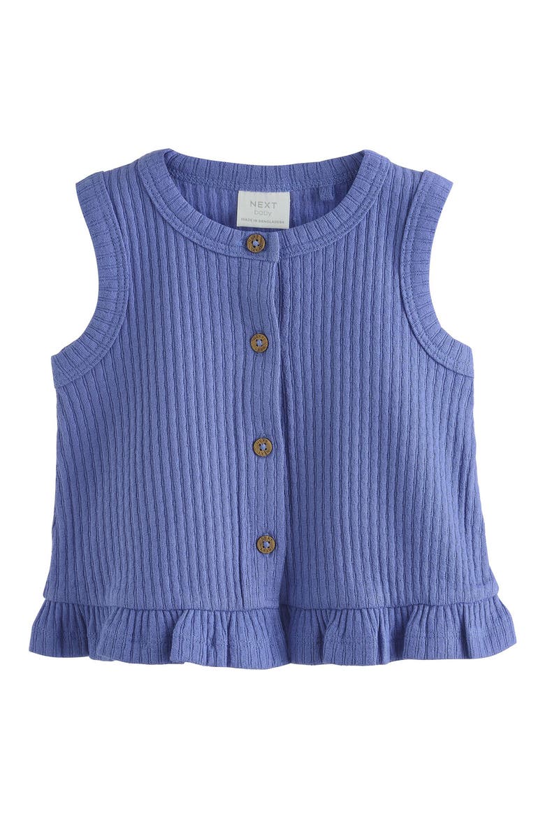 AOP Ribbed Vest & Pants Set, Alternate, color, BLUE