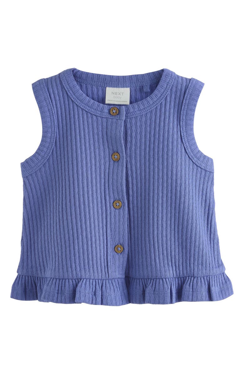 NEXT AOP Ribbed Vest & Pants Set, Alternate, color, Blue