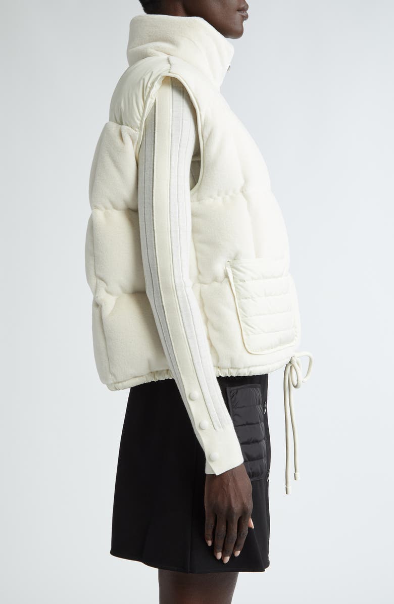 Moncler Arques Quilted Fleece Down Vest, Alternate, color, 