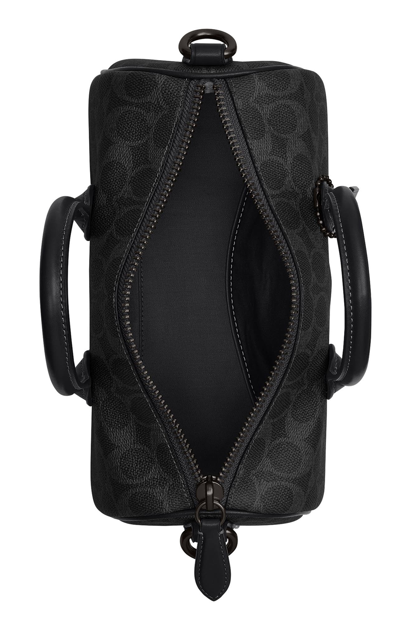 COACH Compass Signature 25 Coated Canvas Duffle Bag, Alternate, color, 