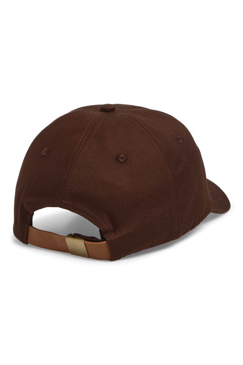 Cotton Twill Ball Cap, Alternate, color, BROWN
