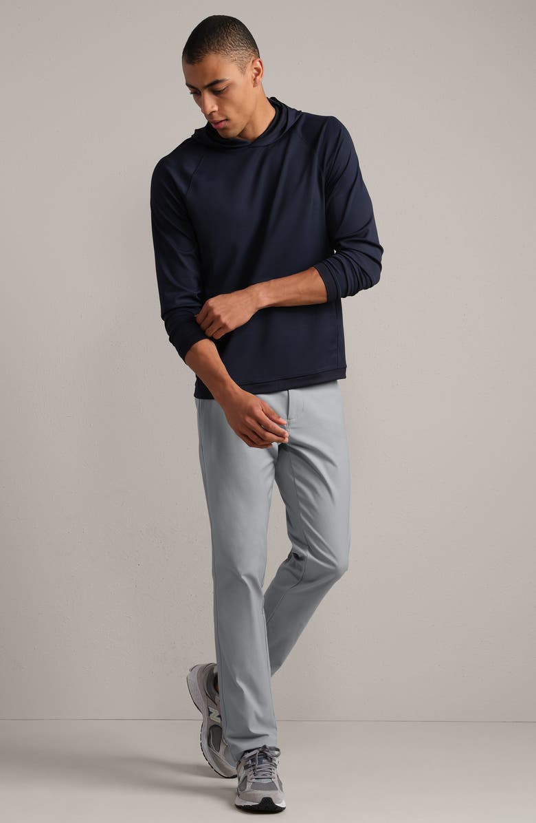 Rhone Nomad Slim Fit Tech Water Repellent Chinos, Alternate, color, Steel Gray