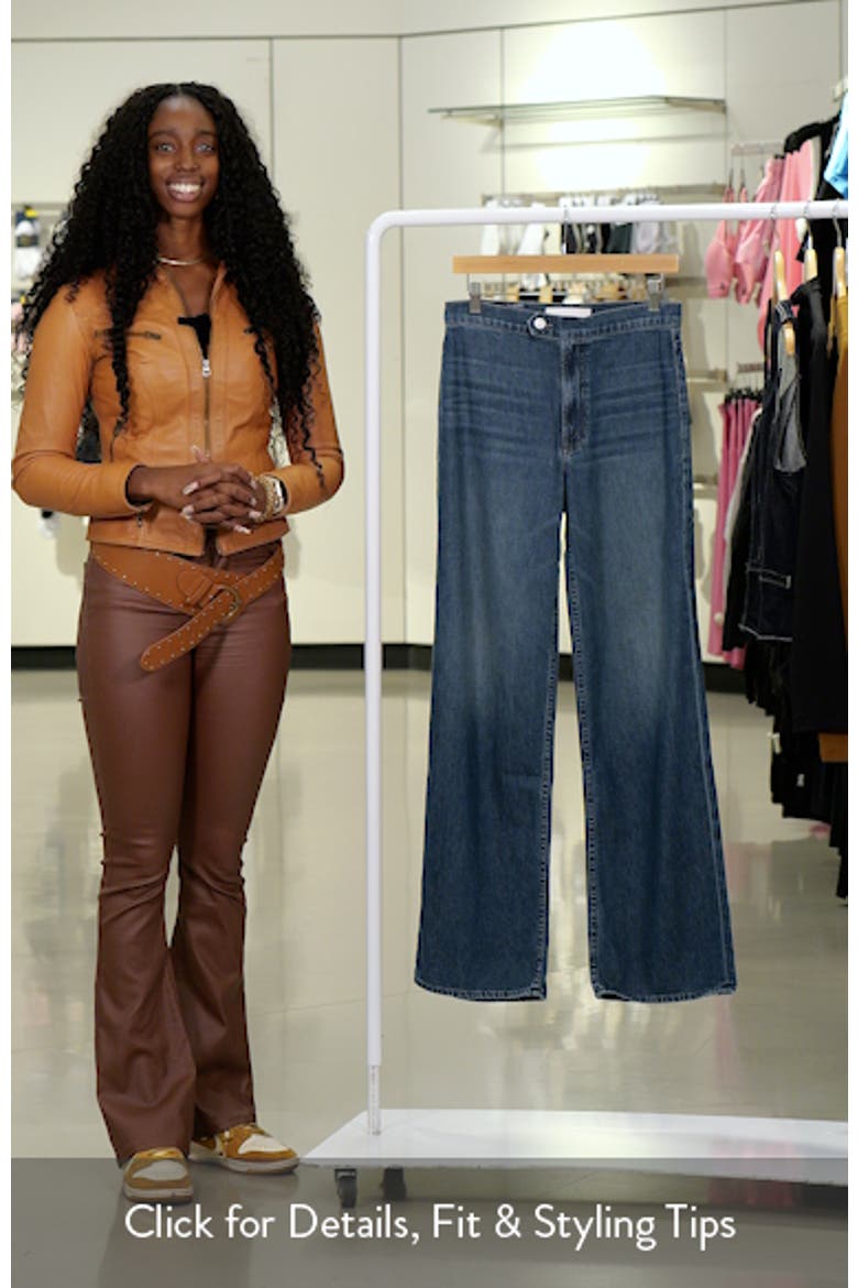 The Tab Rerun Zip Sneak High Waist Wide Leg Jeans video