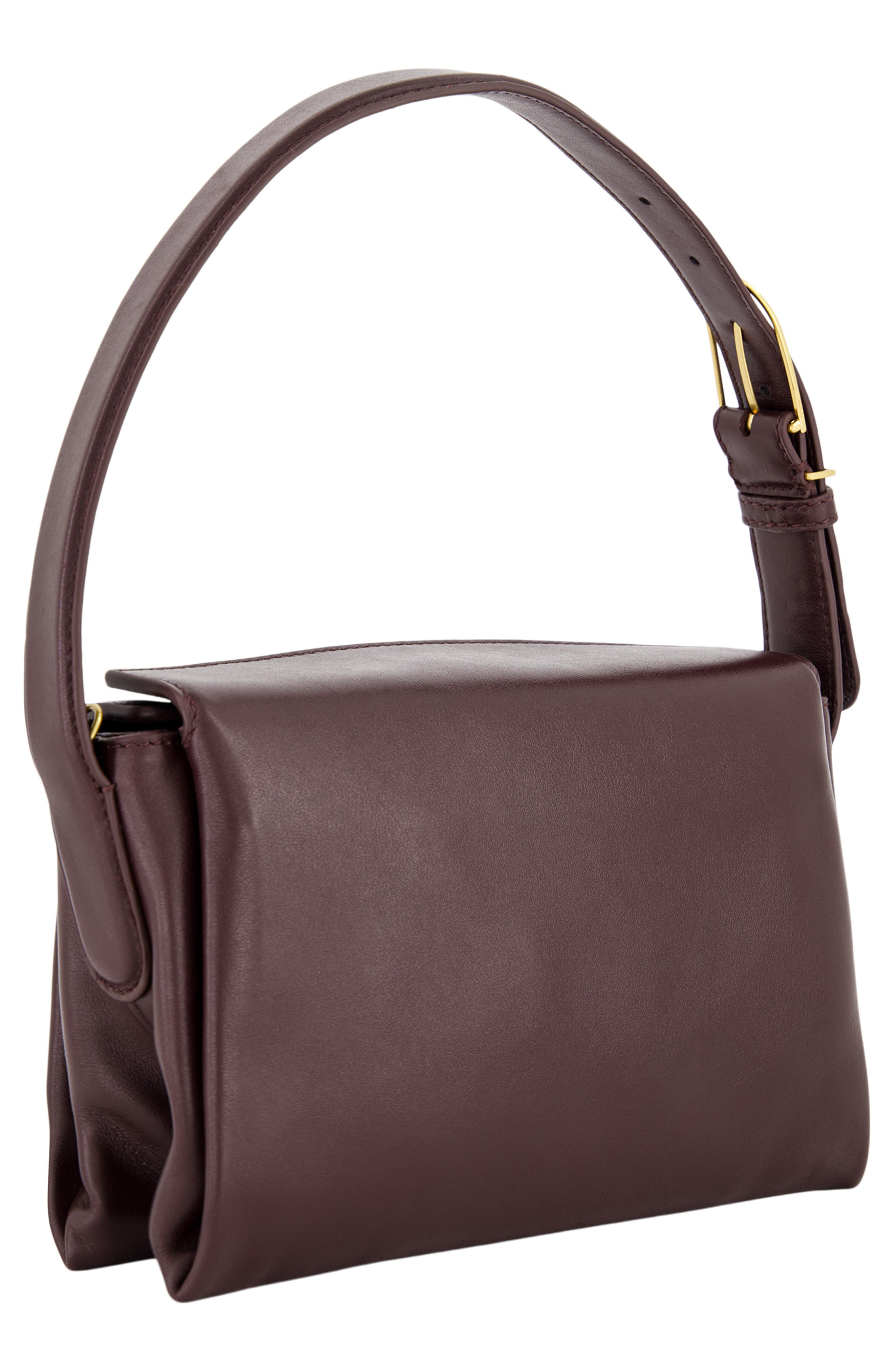Sidney Boxy Nappa Leather Shoulder Bag, Alternate, color, FIG