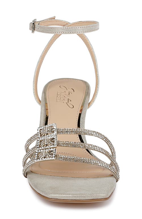 Jewel Badgley Mischka Tesslynn Embellished Ankle Strap Sandal
