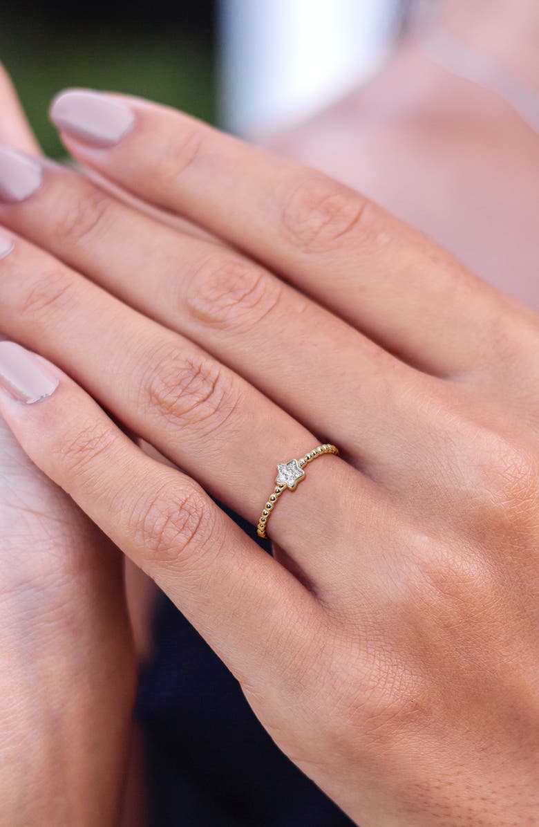 DELMAR Diamond Accent Star Ring - 0.04ct., Alternate, color, 