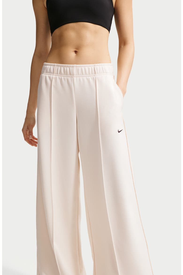 Sportswear Wide Leg Track Pants, Alternate, color, CHALK/ CHALK/ BLACK