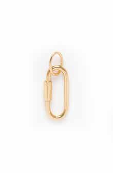 Local Eclectic Solid Gold Carabiner Charm Clip