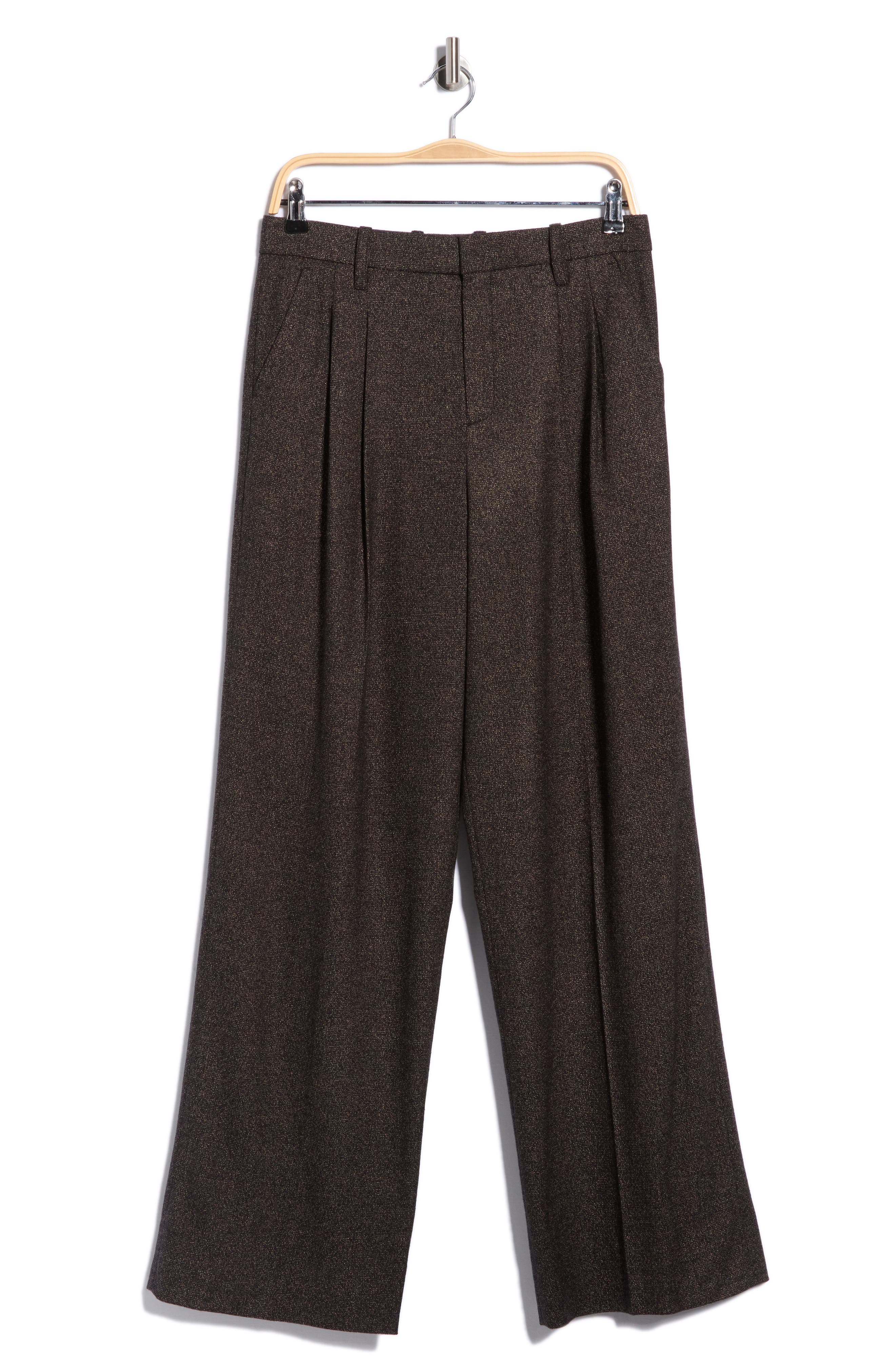 Charles Wide Leg Wool Blend Pants