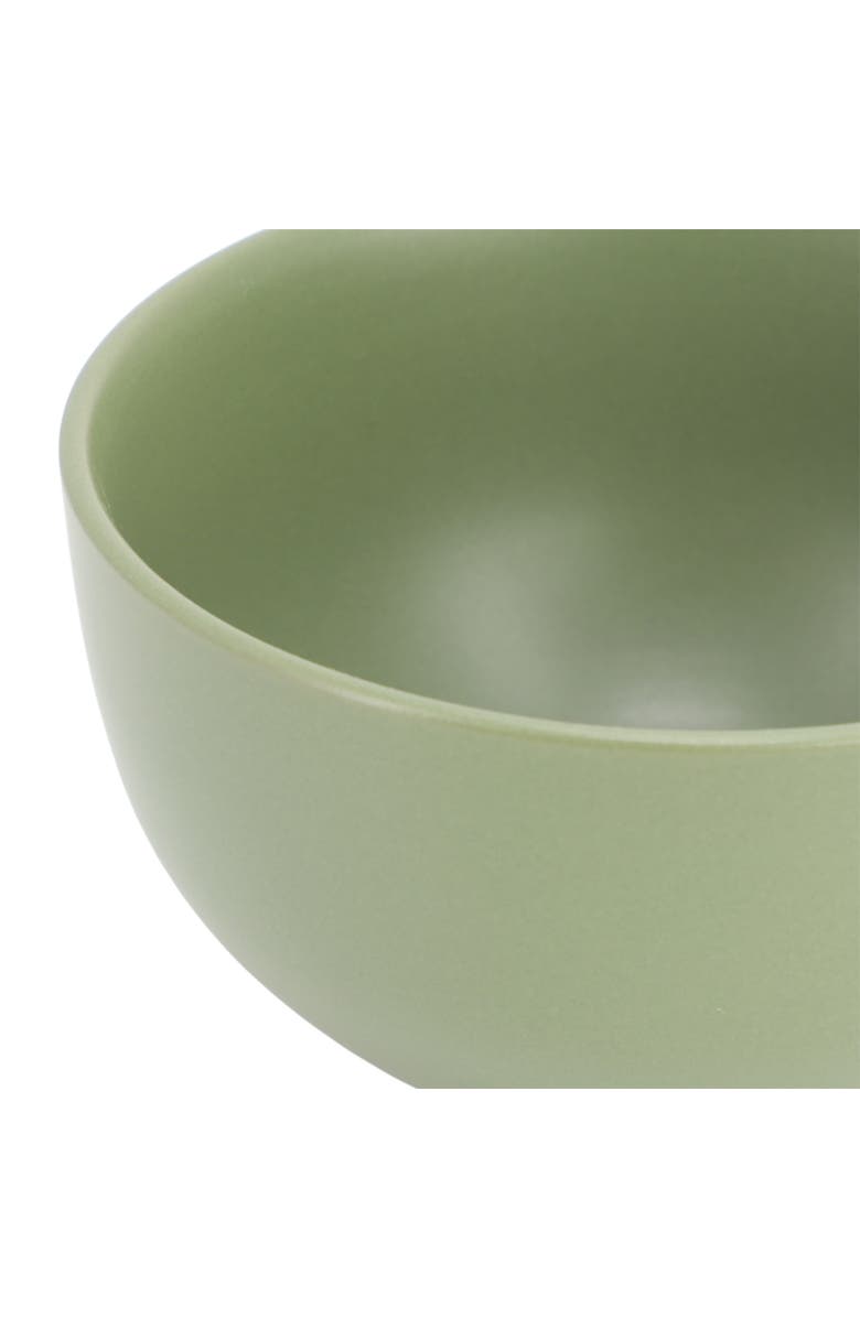 Gibson Home Everyday Plus 12 Piece Round Stoneware Dinnerware Set, Alternate, color, Green
