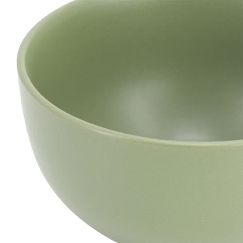 Gibson Home Everyday Plus 12 Piece Round Stoneware Dinnerware Set In Green