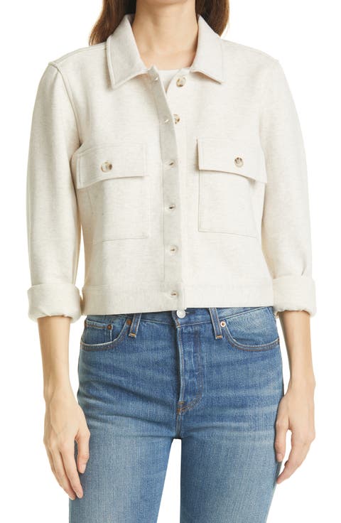 Steffi Heathered Shirt Jacket