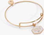 Alex and Ani Mother of the Bride Mother of Pearl Charm Bangle