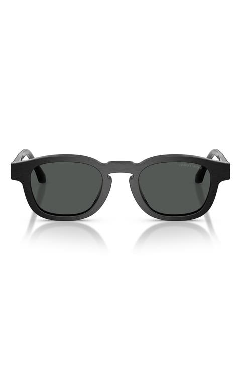 48mm Rectangle Sunglasses