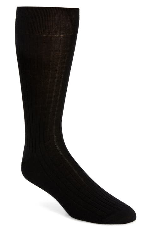 Ribbed Cashmere & Silk Socks