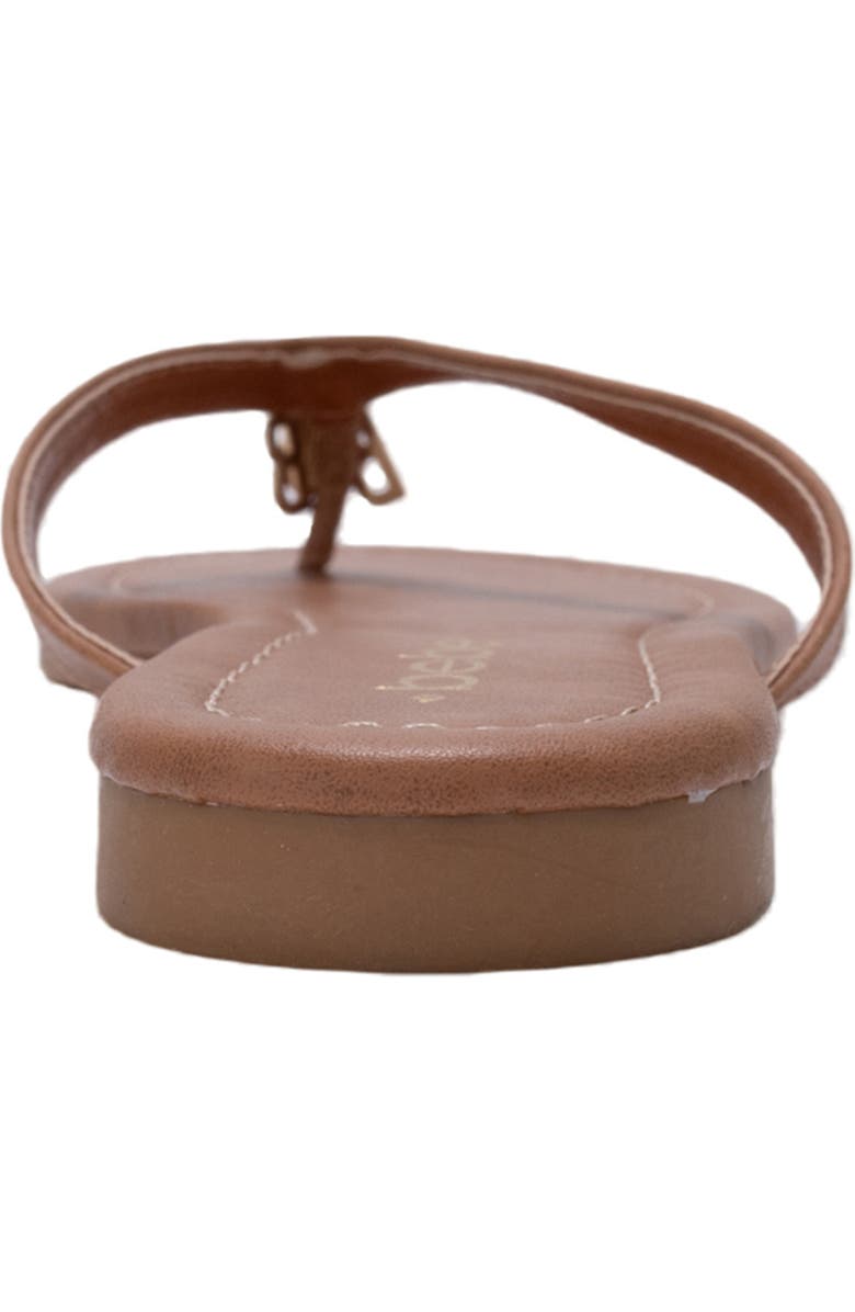 bebe Charm Thong Sandal, Alternate, color, Tan