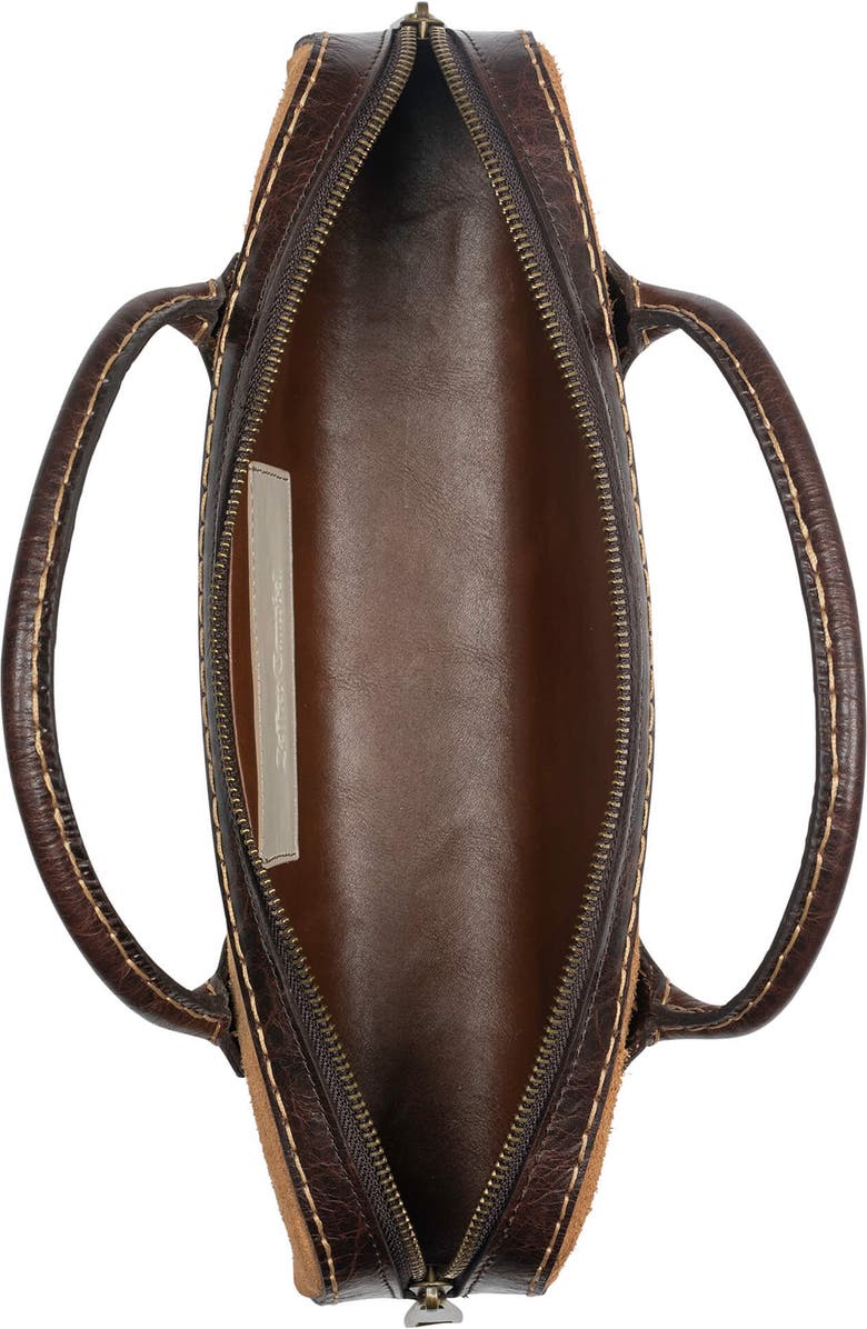 Jeffrey Campbell Inventor Handbag, Alternate, color, Tan Suede Combo