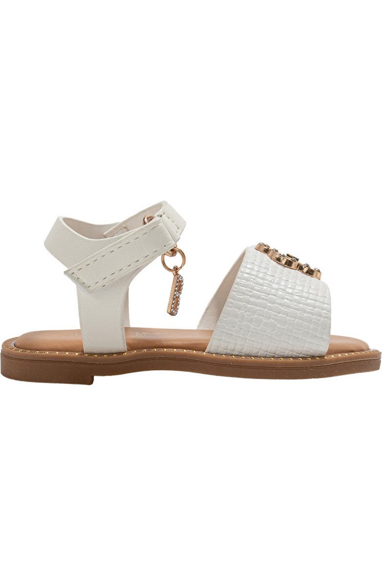 bebe Kids' Blythe Sandal, Alternate, color, White