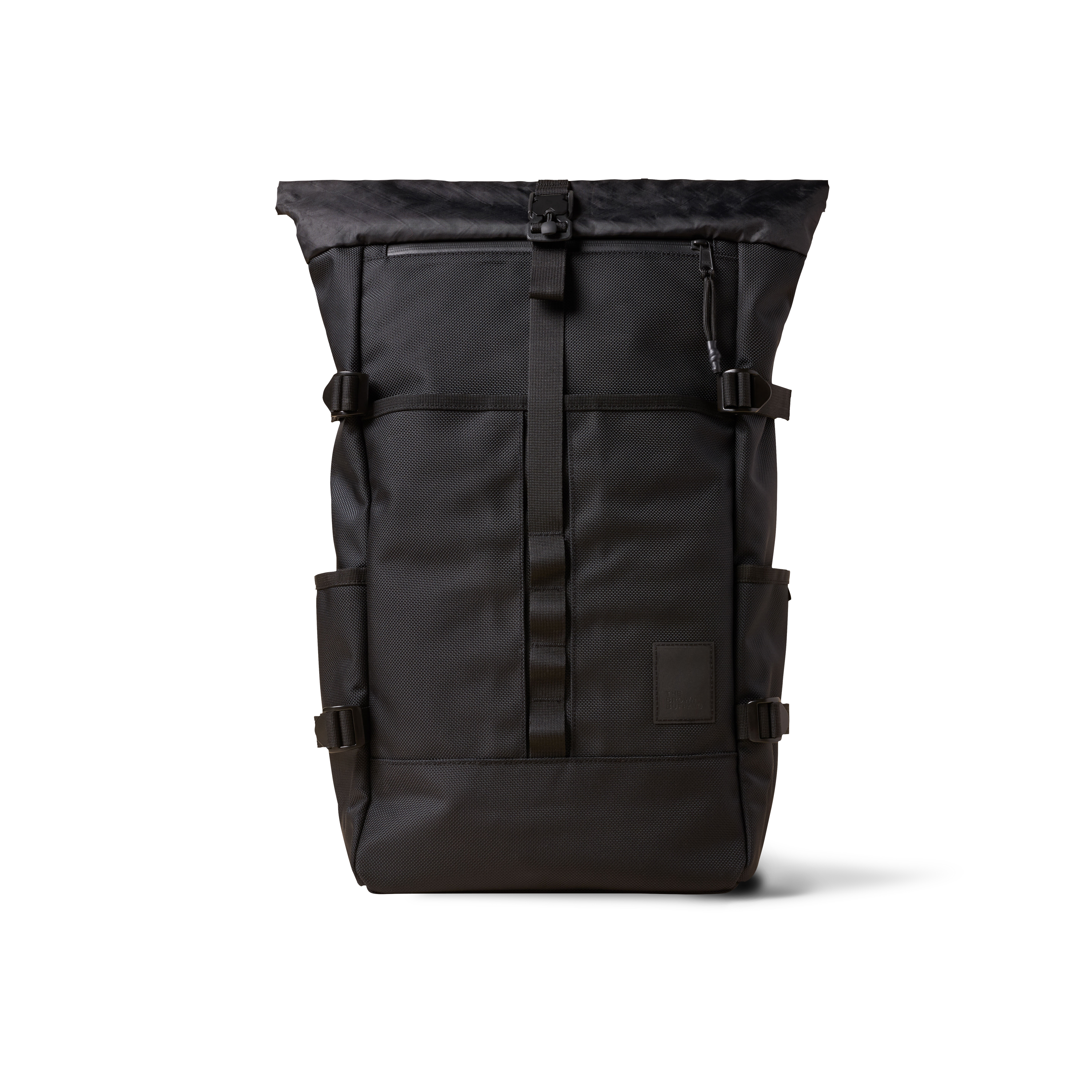 The Brown Buffalo Rolltop Backpack, Alternate, color, Balistic-Black