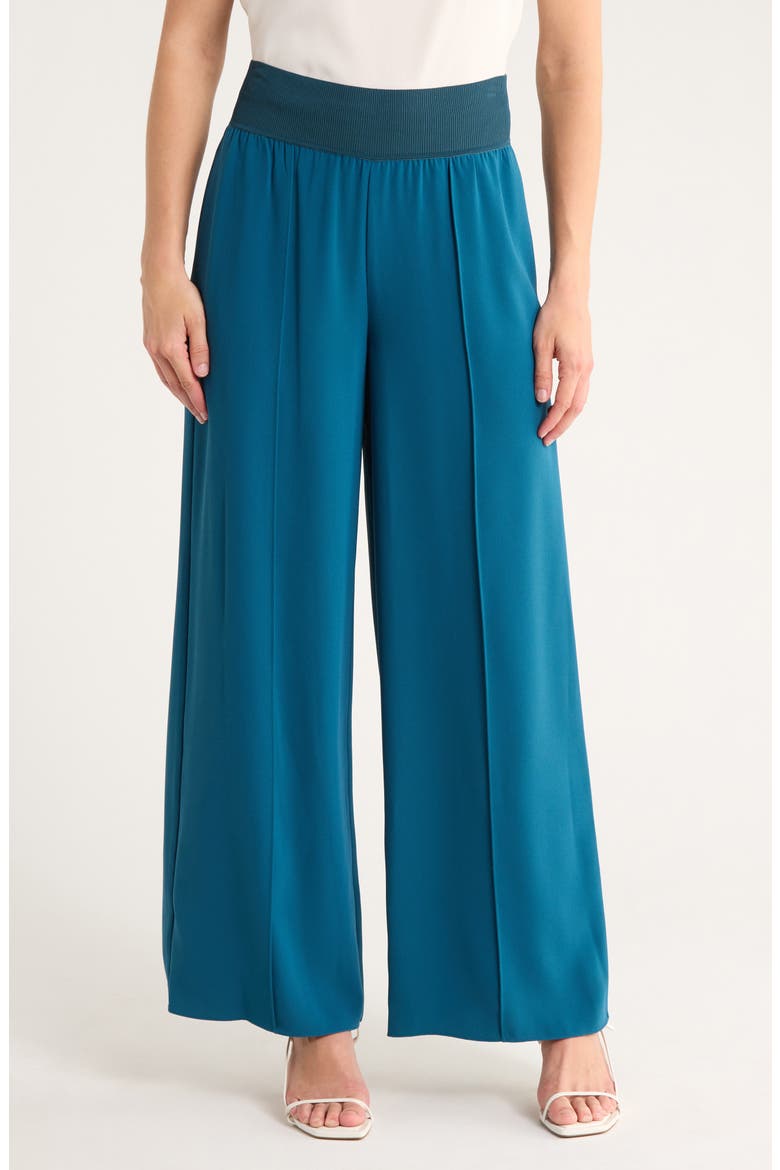 Wide Leg Pants, Main, color, TEAL BLUE