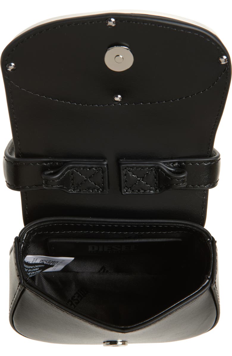 DIESEL<sup>®</sup> X-Small 1DR Leather Crossbody Bag, Alternate, color, Black