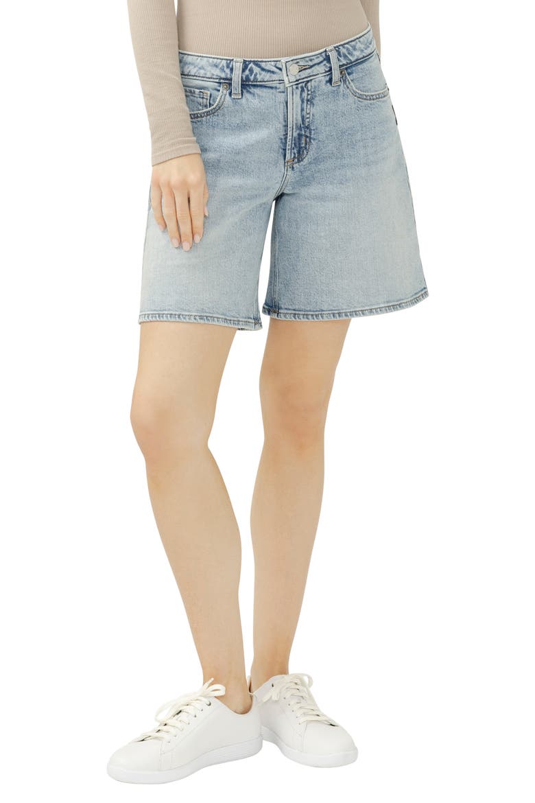 Loose & Low Denim Shorts, Main, color, SANTA ROSA
