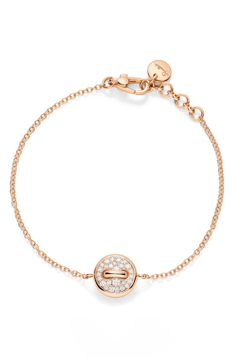 Pomellato Pom Pom Pavé Diamond Dot Bracelet, Main, color, Pearl