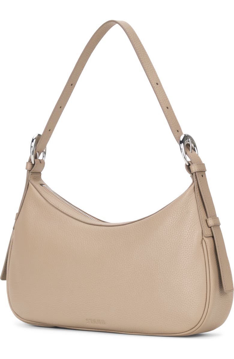 STAUD Pine Leather Shoulder Bag, Alternate, color, Dune