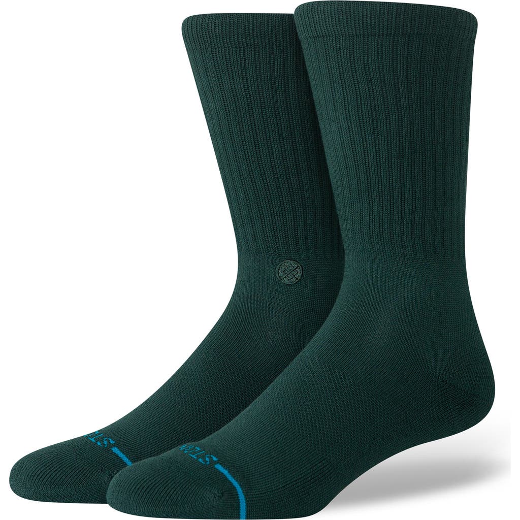 Stance Icon Crew Socks In Green