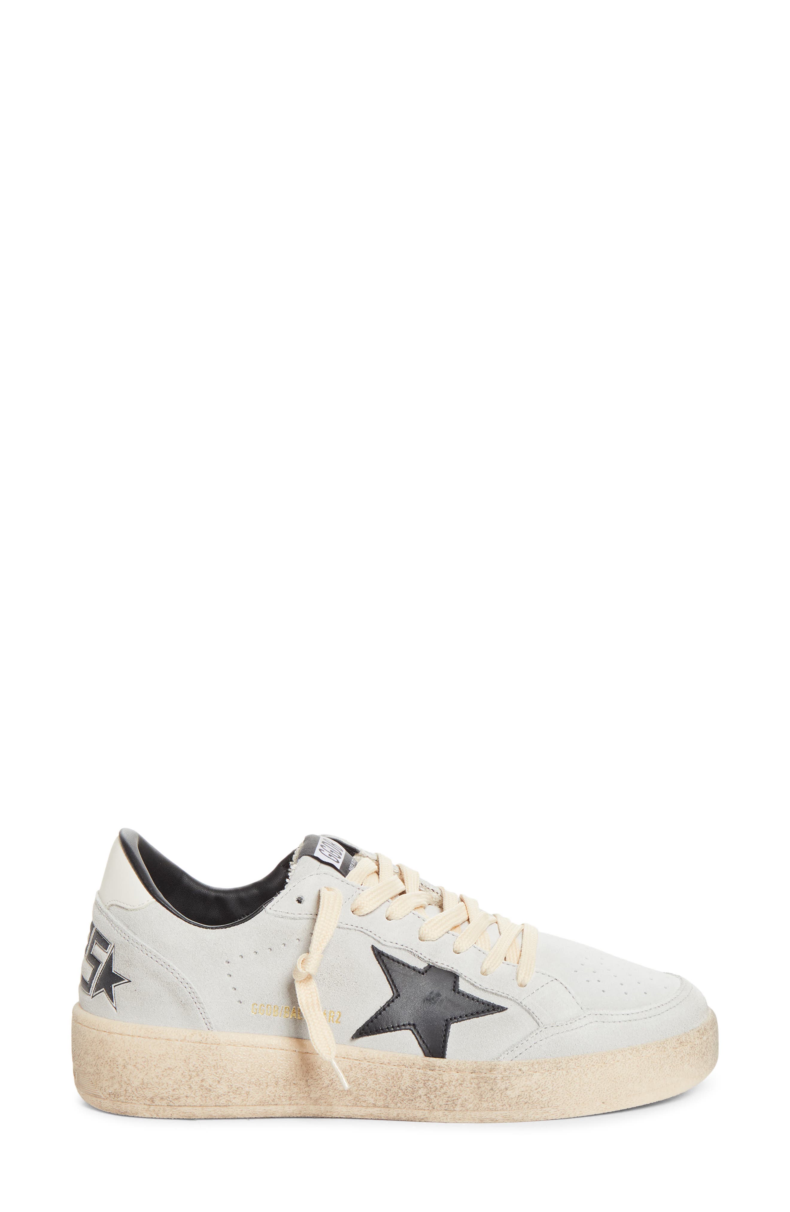 Golden Goose Ball Star 2 Sneaker, Alternate, color, Grey/Black/Cream