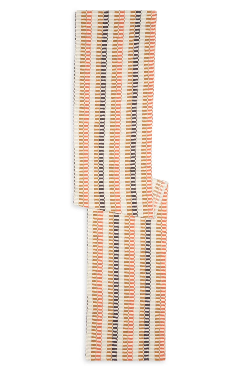 NEXT Stripe Cotton Blend Table Runner, Main, color,