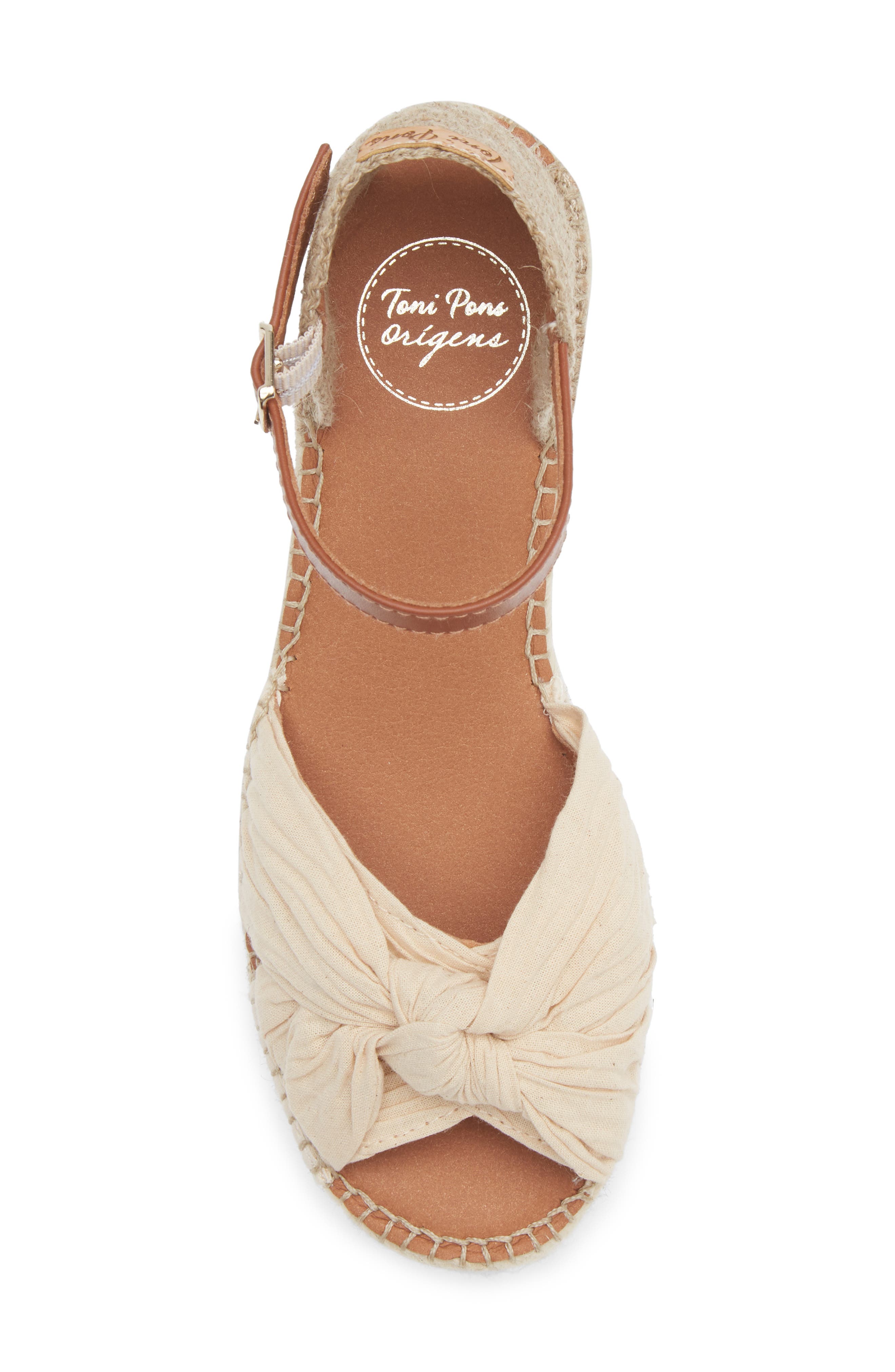 Toni Pons Daniela Ankle Strap Sandal, Alternate, color, Cream